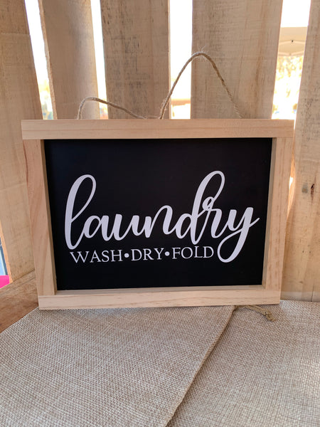 Chalkboard sign- Laundry