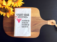 CandyCane Cocktail Tea Towel