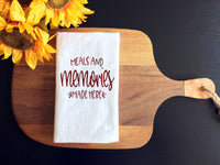 Meals and memories Tea Towel