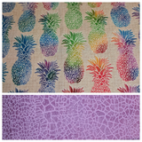 Pineapple/Cracked Purple- Two tone bouffant
