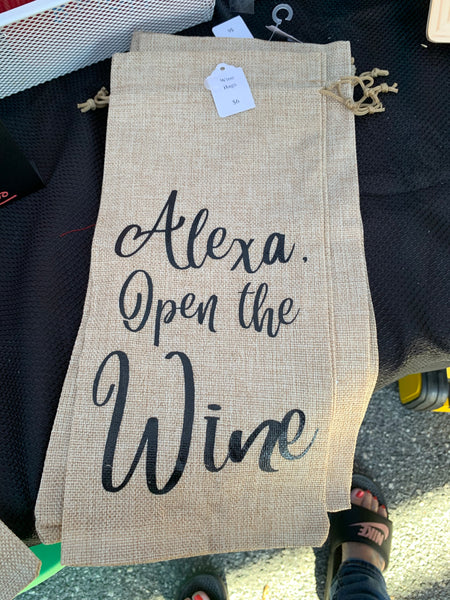 Wine Bottle Bags- Alexa open the wine