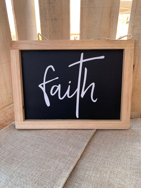 Chalkboard Sign- Faith