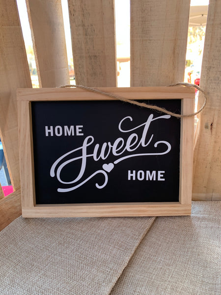 Chalkboard sign- Home sweet home