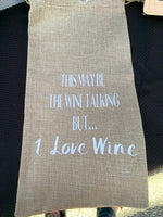 Wine Bottle Bag- may be the wine talking but I love wine