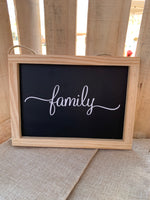 Chalkboard Sign- Family