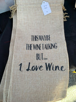Wine Bottle Bag- may be the wine talking but I love wine